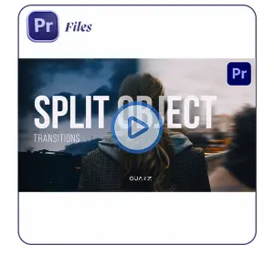 دانلود ترنزیشن پریمیر شکاف تصویر حرفه‌ای | Split Object Transitions